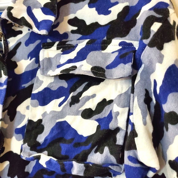 I.AM.GIA - Tarantino royal blue camo jacket - Size S - Picture 8 of 12
